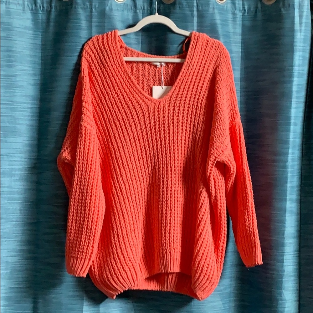 Light weight coral sweater